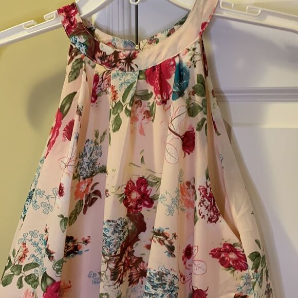 Entro Size Small halter wrap maxi dress with mini length lining - Picture 2 of 15